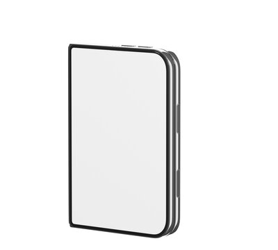 Sleek Smartphone Mockup with Blank Screen on Black Background