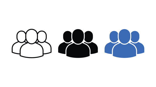 Networking event icon design set featuring teamwork symbols and community graphics
