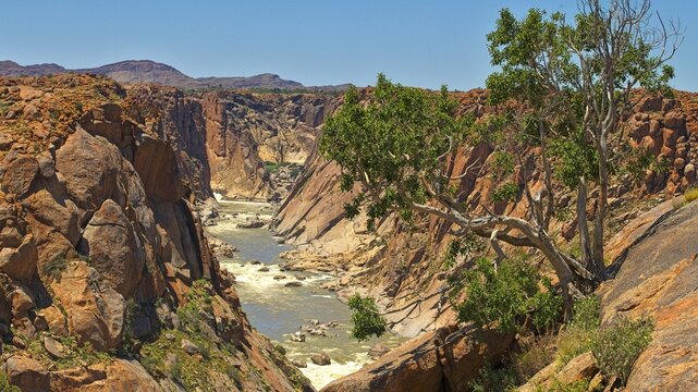 Orange river gorge below the Augrabies Falls.
