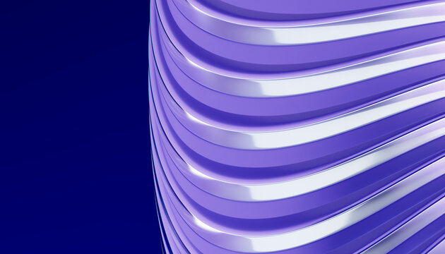 Violet illuminated 3D horizontal bands suggesting digital connectivity and data flow