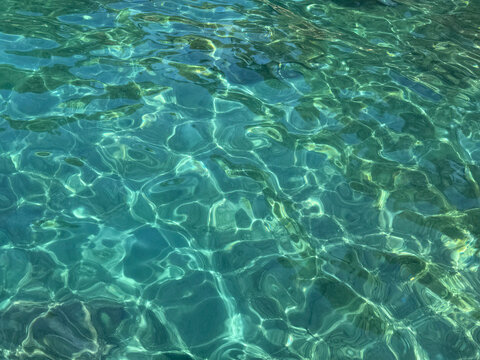 Turquoise clear sea water amazing aqua background