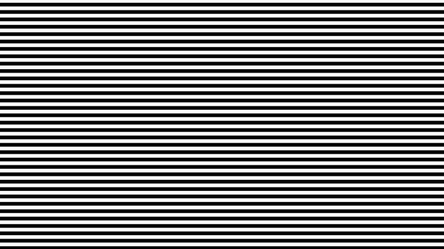 Seamless loop monochrome scanline pattern black and white parallel bands flickering across screen, creating continuous horizontal parallel stripes, interference, retro display effect overlay
