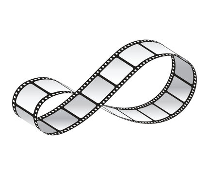 Loop Film Roll, Cinema Frames, 3D Film Strip