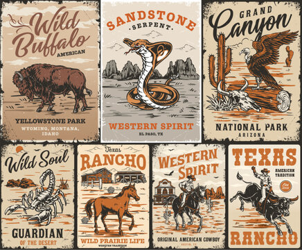 Buffalo, cobra, eagle