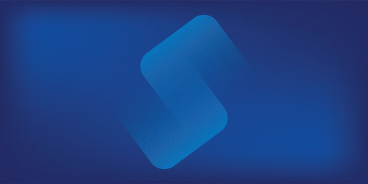 Abstract blue background with glowing geometric lines. Modern blue gradient square shape design. Futuristic technology concept. vector