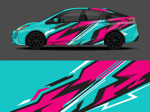 Colorful Camouflage Electric Car Design