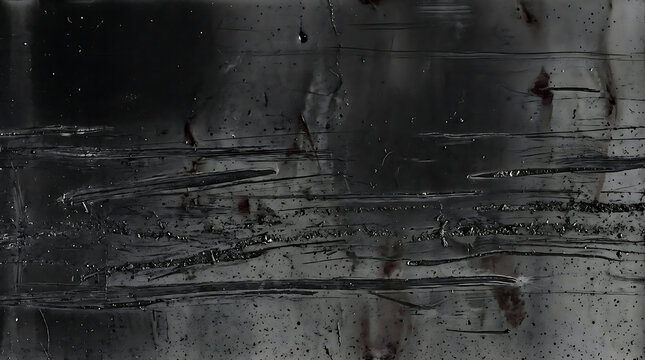 Dark Smoked Graphite Texture with Scratched Abrasion Patterns and Grunge Surface Details