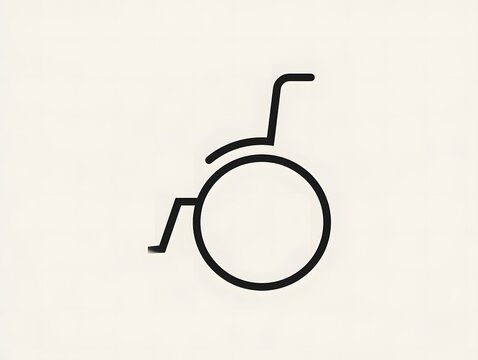 Simple wheelchair accessibility icon design Vector