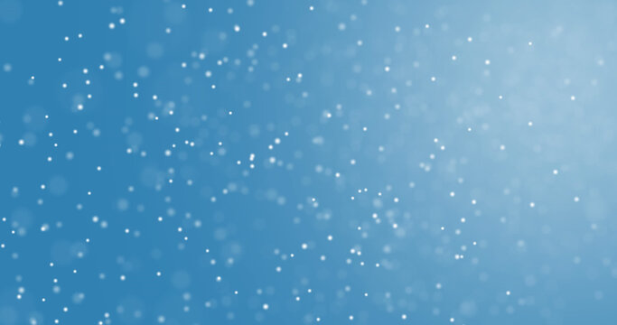 Composition of spots of light over blue background