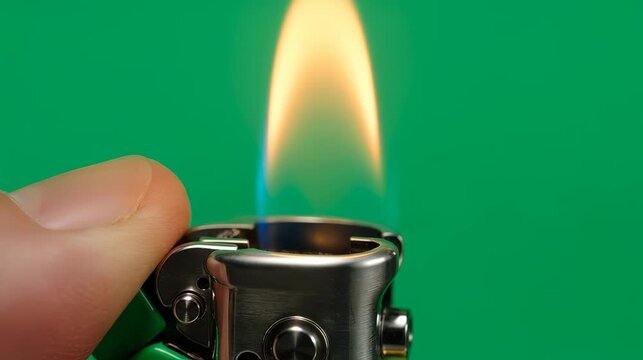 Lighting a Lighter with a Steady Flame