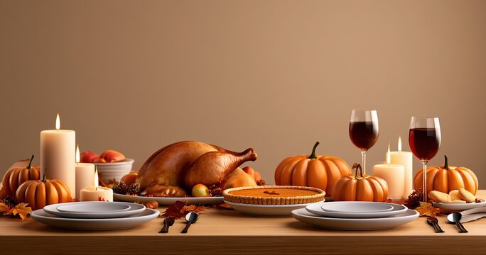 Thanksgiving Dinner Arrangement Photo.