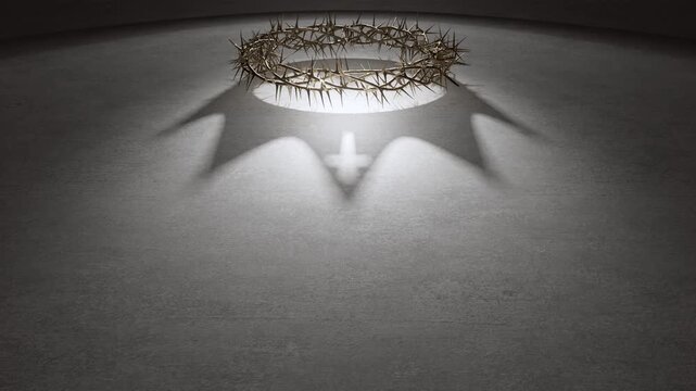Crown of Thorns Casting Royal Crown Shadow