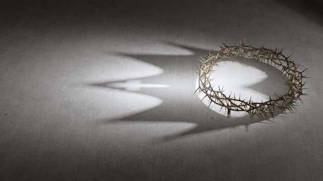 Crown of Thorns Casting Royal Crown Shadow