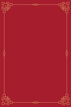 Red and gold Chinese New Year background with ornamental corners. Perfect for happy Lunar New Year cards, CNY event banners, and spring festival promotions.