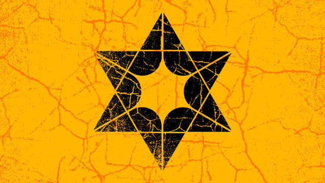 Star of David, color vector illustration