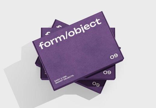 Stacked Boxes Mockup For Branding And Packaging Design
