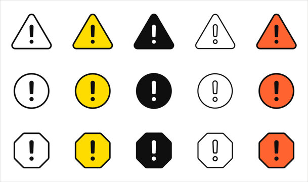 Warning danger sign. Caution icon. Vector
