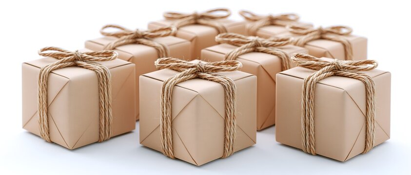 Row of Wrapped Gifts