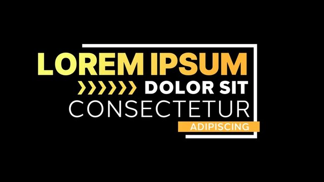 Variable Font_Snappy RGB Glitch Half Split Text Lower Third Animation 16