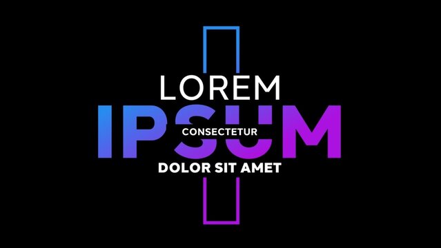 Variable Font_Snappy RGB Glitch Half Split Text Lower Third Animation 14