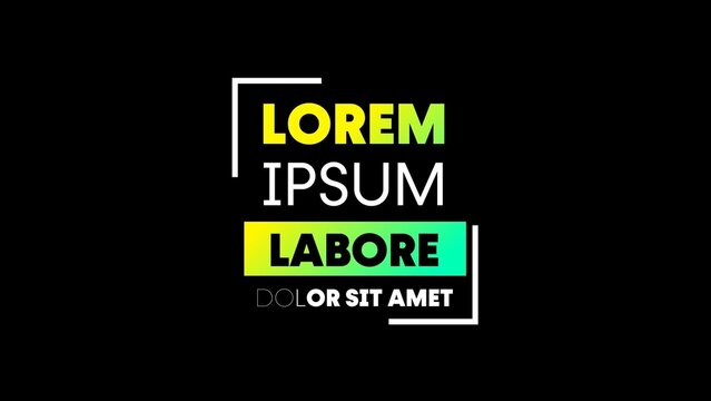Variable Font_Snappy RGB Glitch Half Split Text Lower Third Animation 12