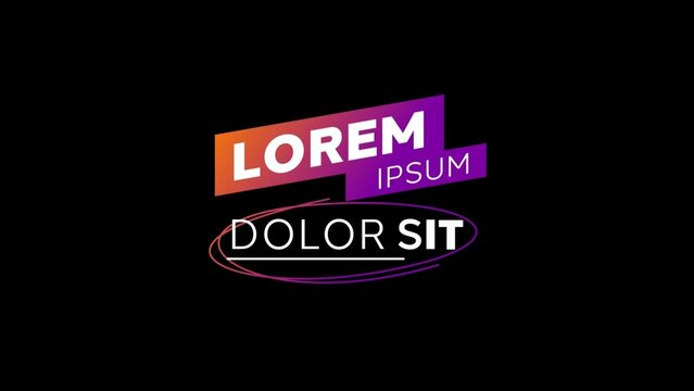 Variable Font_Snappy RGB Glitch Half Split Text Lower Third Animation 06