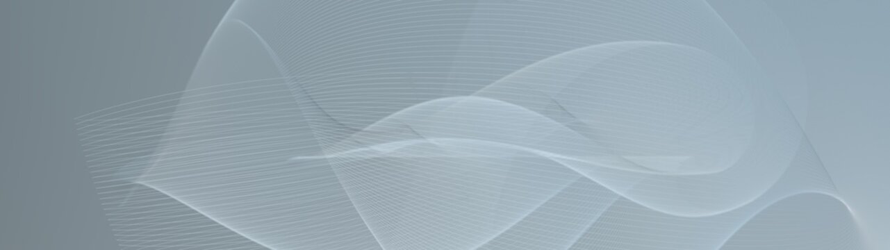 Abstract translucent waves with soft flowing lines.