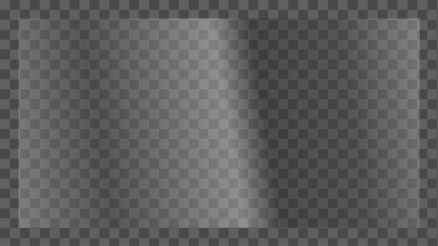Smoky Charcoal Glass Panel, Subtle Gradient Reflection with Center Glow for Dark UI Backgrounds, Screen Mockups and Product Presentations