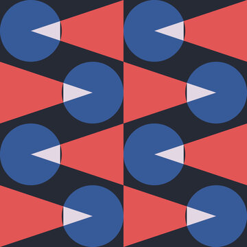 Digital surveillance. Seamless pattern.