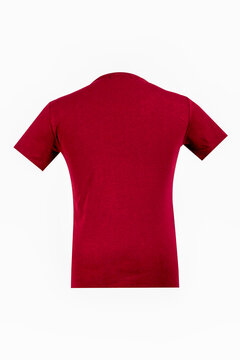 Men&rsquo;s burgundy short sleeve shirt  