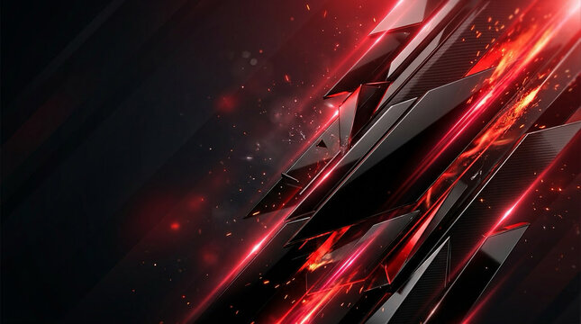 Black Friday Sale Banner &ndash; Luxury Black and Red Retail Promotion Backgrounds