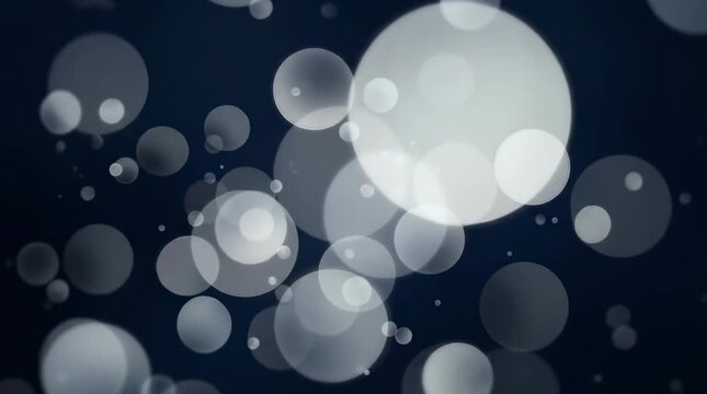 Abstract Digital Composition Featuring White Bokeh Particles on a Dark Background - 20 Frames