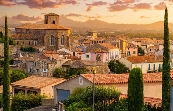Roquebrune sur Argens dans le Var, en France