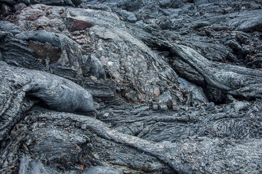 Cold lava after an eruption of Tolbachik volcano, Kamchatka, Russia