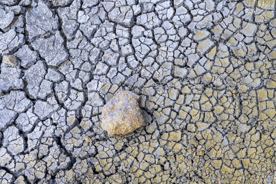 Colourful dried mud at Hengill Geothermal Area, Hverager&eth;i, Su&eth;urland, Iceland
