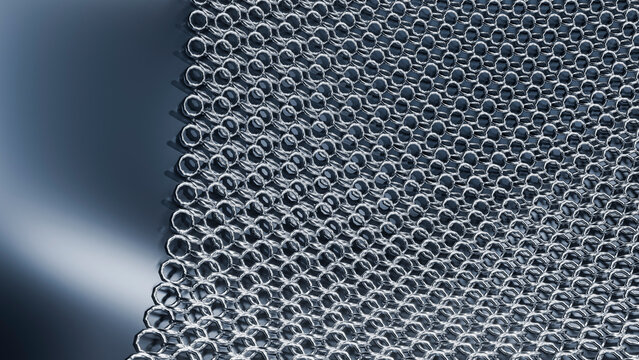 Close-up of hexagonal metal nuts pattern on metallic surface