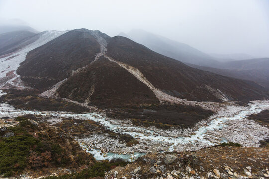 Imja Khola river valley. Nepal, Sagarmatha National Park