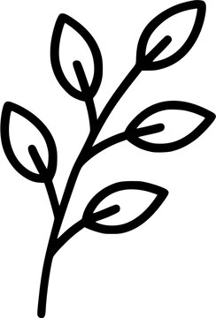 A single olive branch with lush green leaves against a stark black background creates an elegant and minimalist visual