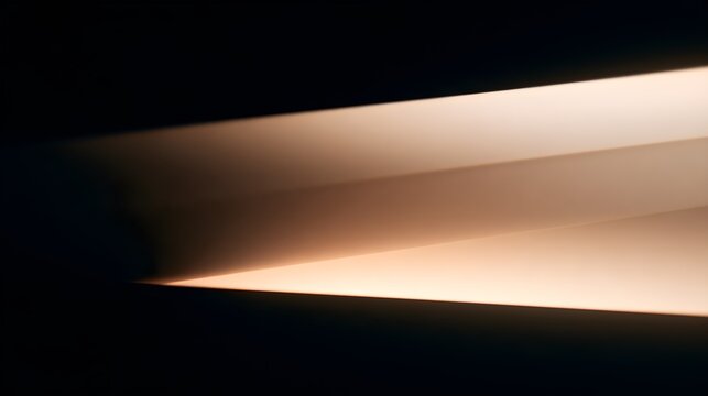 Light shines through dark space
