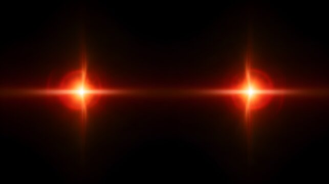 Elegant red orange double light leak overlay