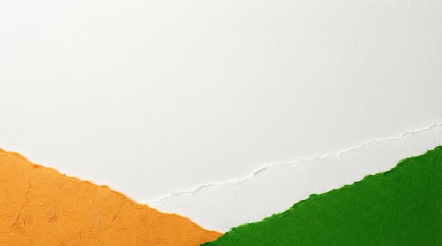 Abstract indian republic day tricolor background featuring vibrant saffron white and green waves for national holiday celebration