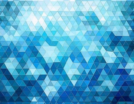 light blue mosaic triangle pattern