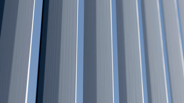 Close-up of vertical blue, gray, and white fabric stripes with texture