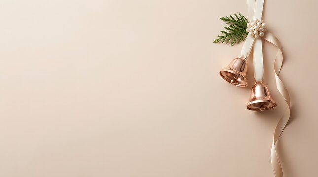 Elegant christmas decorations a delicate ribbon pinecone and festive ornament arrangement