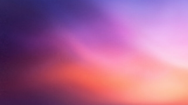 Abstract Purple and Orange Sunset Gradient Blur Background