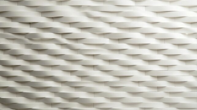 White woven wavy texture with soft interlaced ridges for elegant textile backgrounds packaging and interior design.
