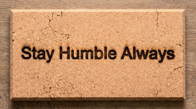 Laser Engraved Cork Board Typography Quote
