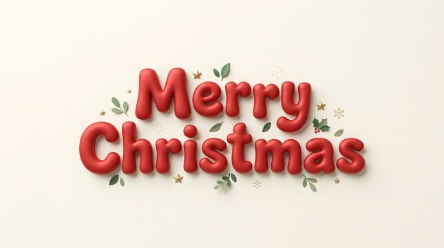 A delightful and festive christmas scene with a vibrant 'merry christmas' message evoking warmth and holiday cheer