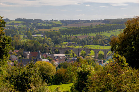 Sint-Martens-Voeren is an agricultural and fruit growing small town village on hillside, Spoorwegviaduct is a railway bridge in the municipality of Voeren in the Belgian province of Limburg, Belgium.