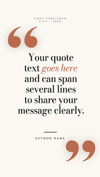 Editorial Quote Typography Vertical